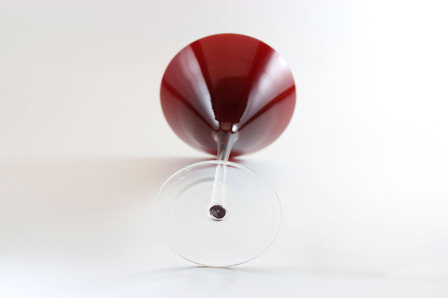 Ruby Red Martini Glasses