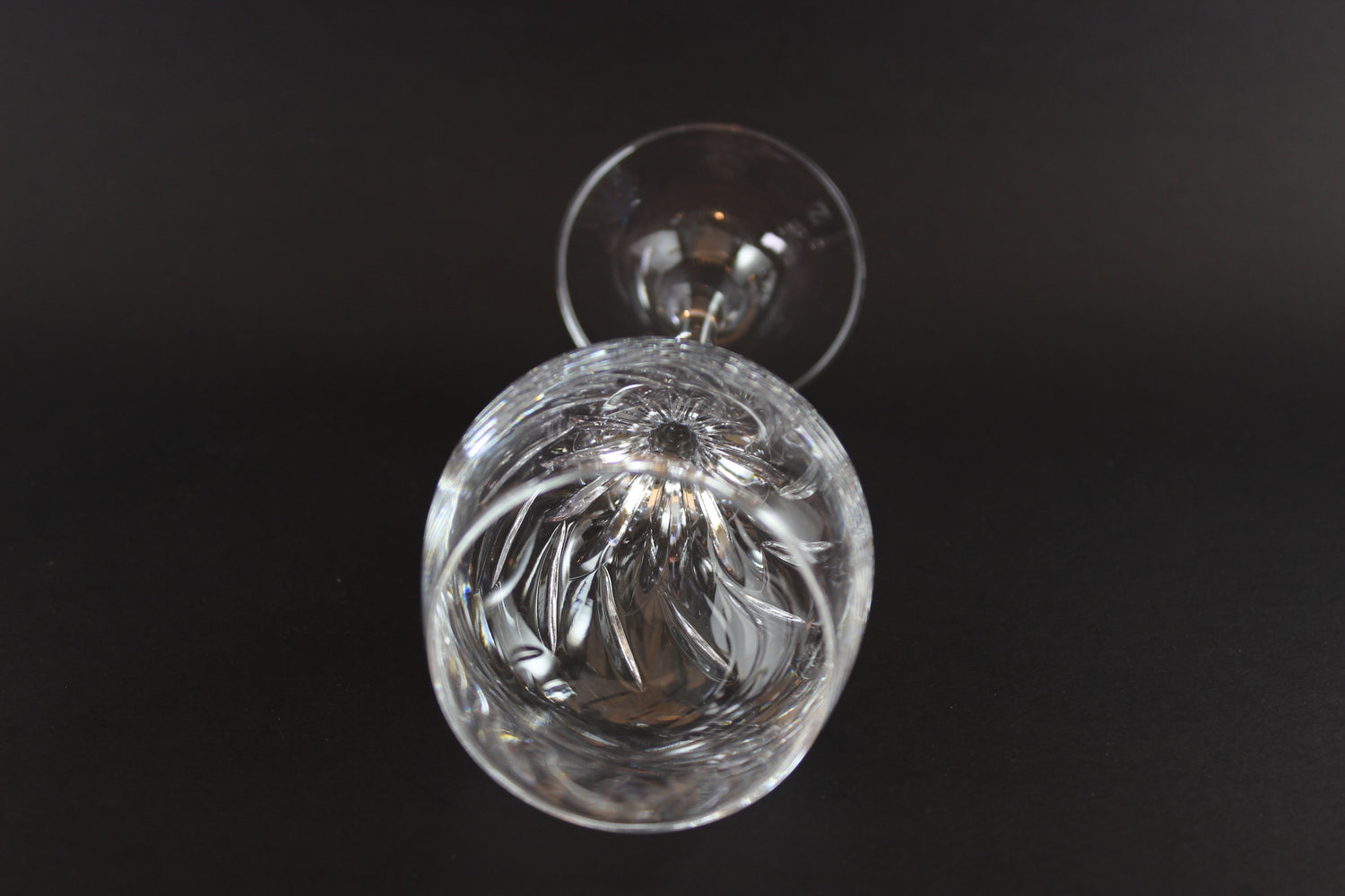 Schott-Zwiesel Crystal, Carousel Pattern, Burgundy Glasses