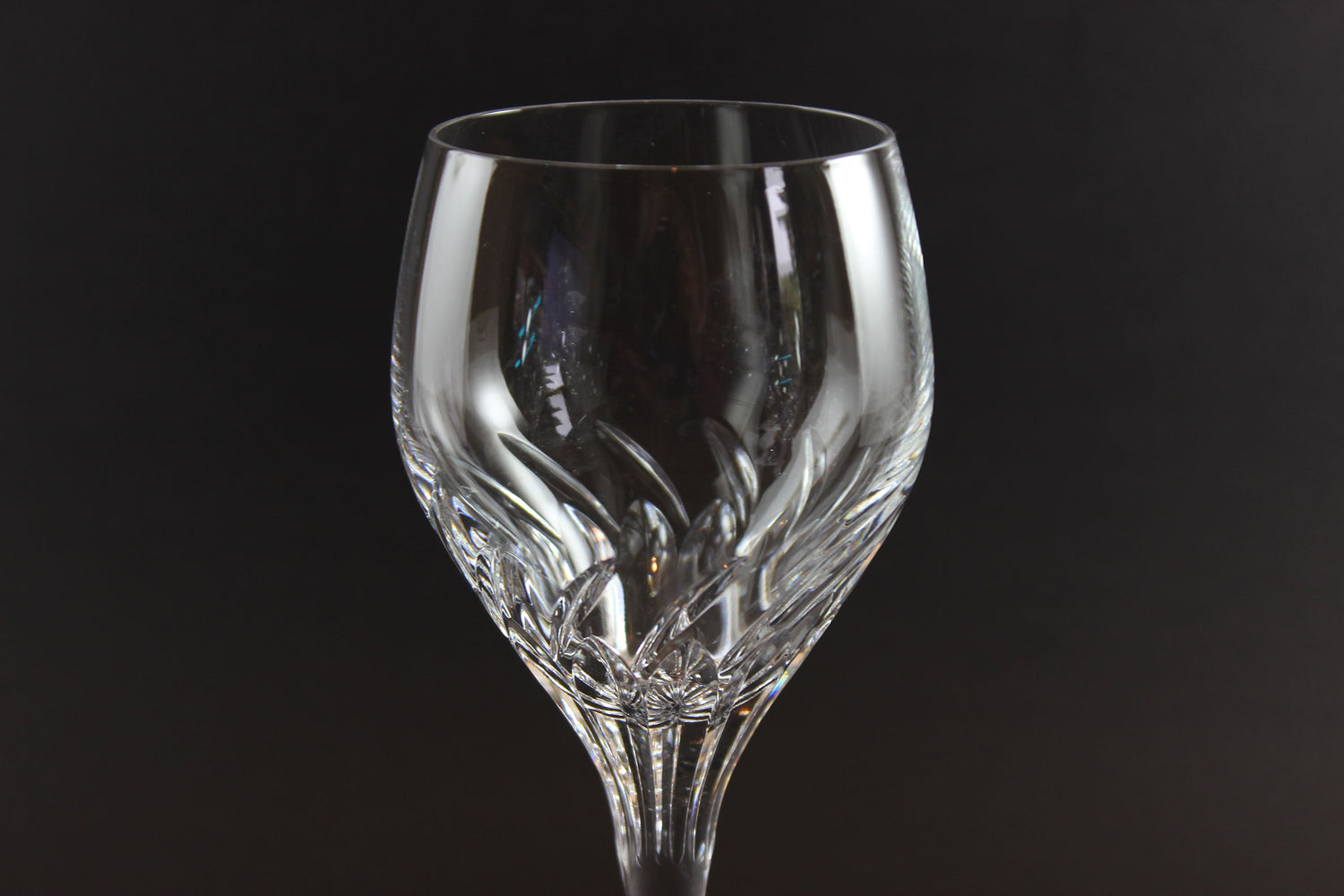 Schott-Zwiesel Crystal, Carousel Pattern, Burgundy Glasses