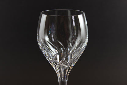Schott-Zwiesel Crystal, Carousel Pattern, Burgundy Glasses