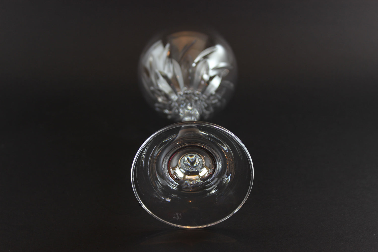 Schott-Zwiesel Crystal, Carousel Pattern, Burgundy Glasses