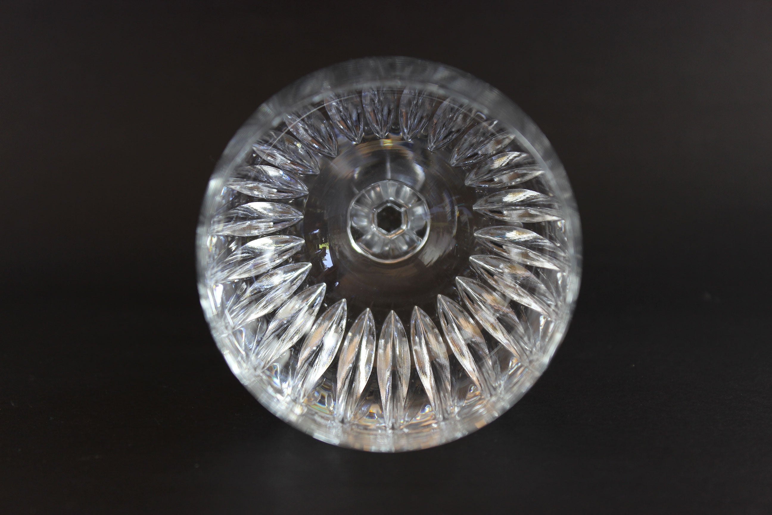 Schott-Zwiesel crystal wine glasses on a dark background