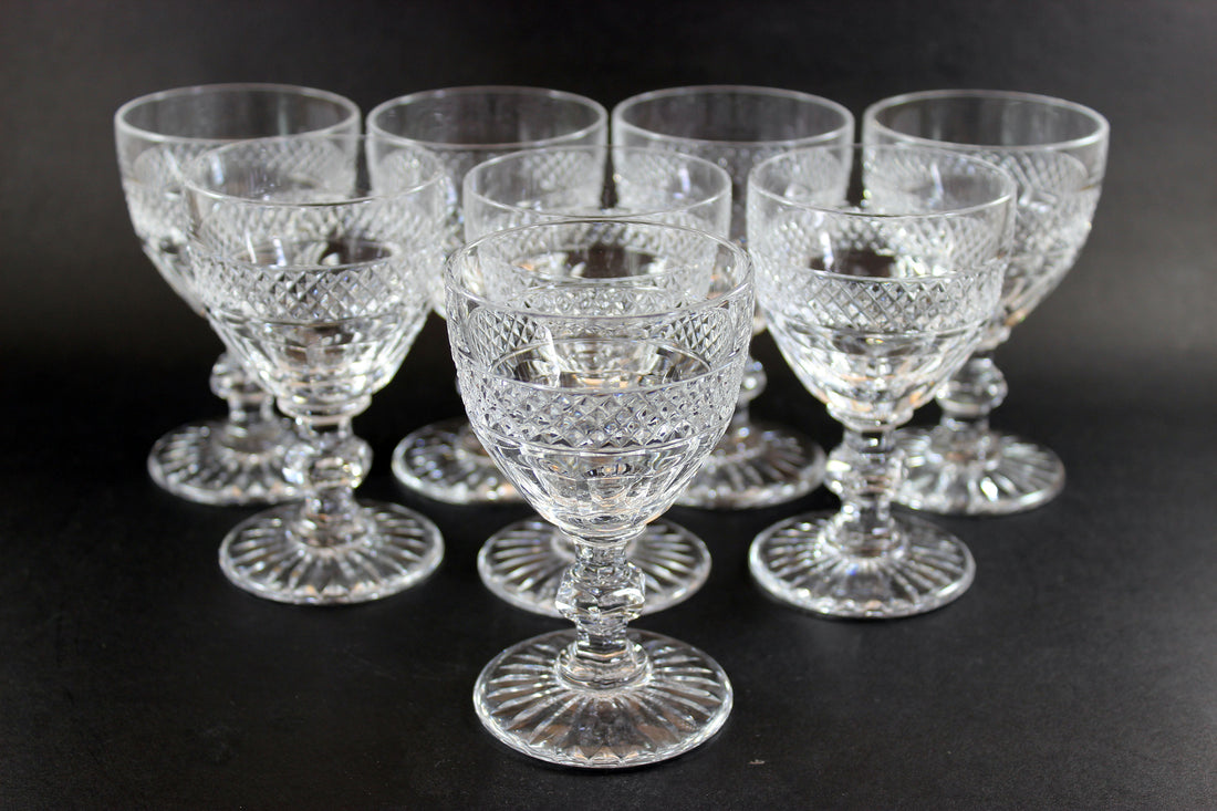 St. Louis Crystal, Trianon Pattern, Claret Wine Glass