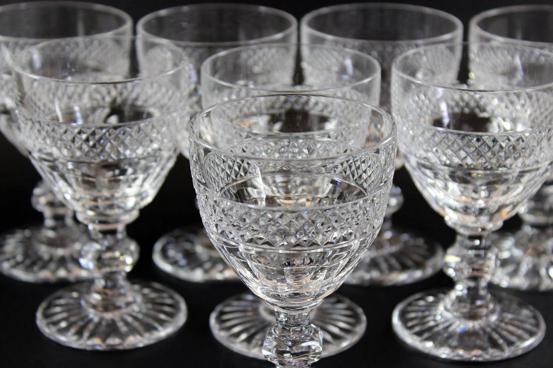 St. Louis Crystal, Trianon Pattern, Claret Wine Glass