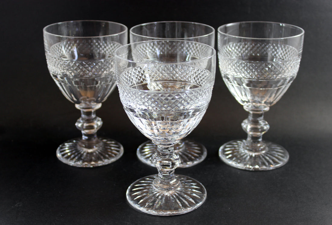 St. Louis Crystal, Trianon Pattern, Continental Goblet