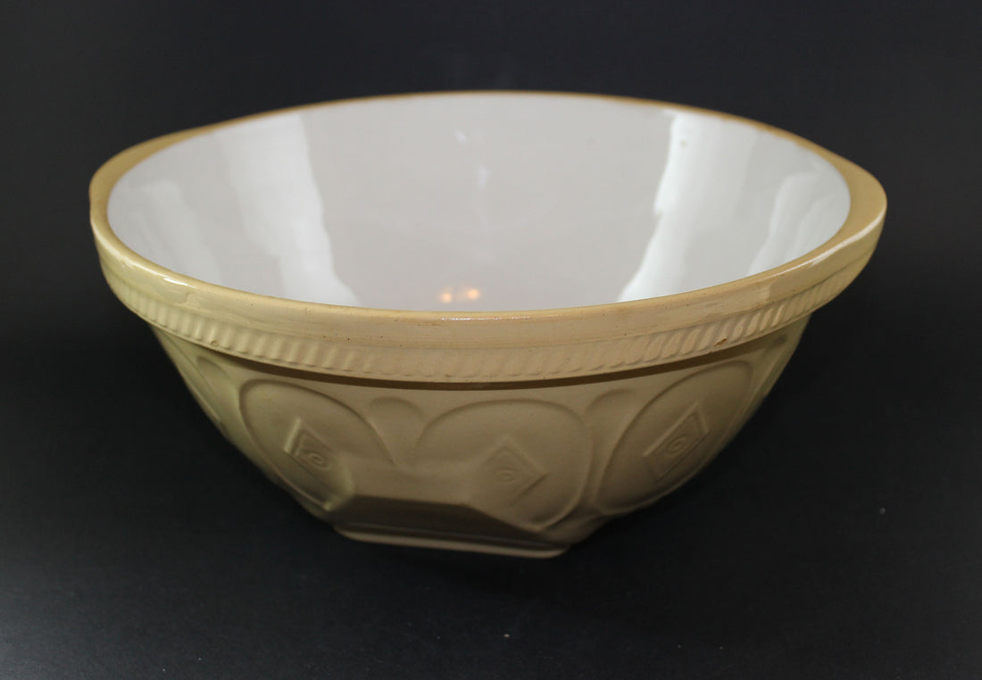 T. G. Green, Vintage Yellow Ware Gripstand Mixing Bowl, 10 Inch