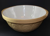 T. G. Green, Vintage Yellow Ware Gripstand Mixing Bowl, 12 Inch