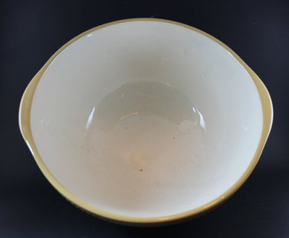 T. G. Green, Vintage Yellow Ware Gripstand Mixing Bowl, 13 Inches