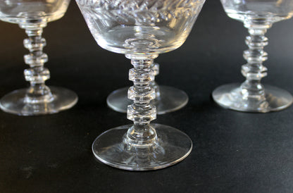 Tiffin-Franciscan Champagne Coupe, Woodstock Pattern