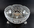 Tri-Footed Heavy Cut Crystal Bowl