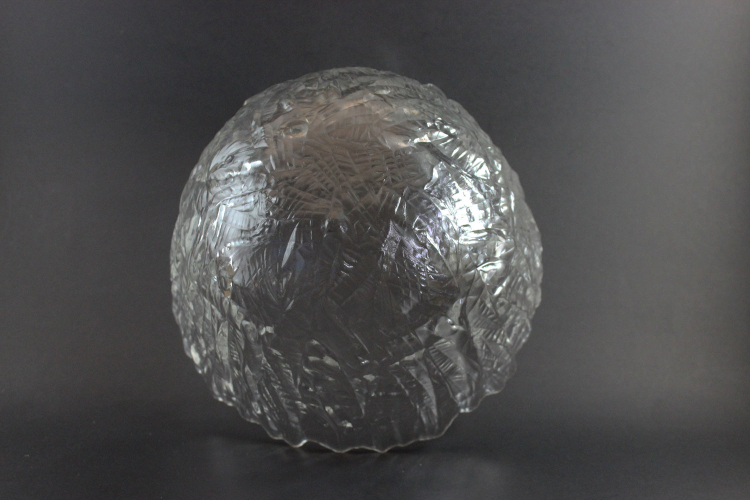 Walther Glas, Large Ice Effect Crystal Bowl