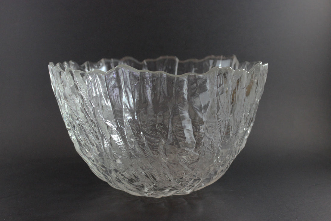 Walther Glas, Large Ice Effect Crystal Bowl