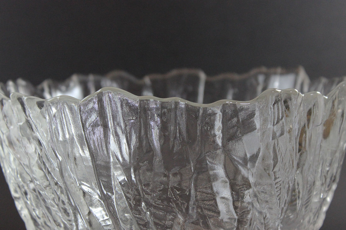 Walther Glas, Large Ice Effect Crystal Bowl