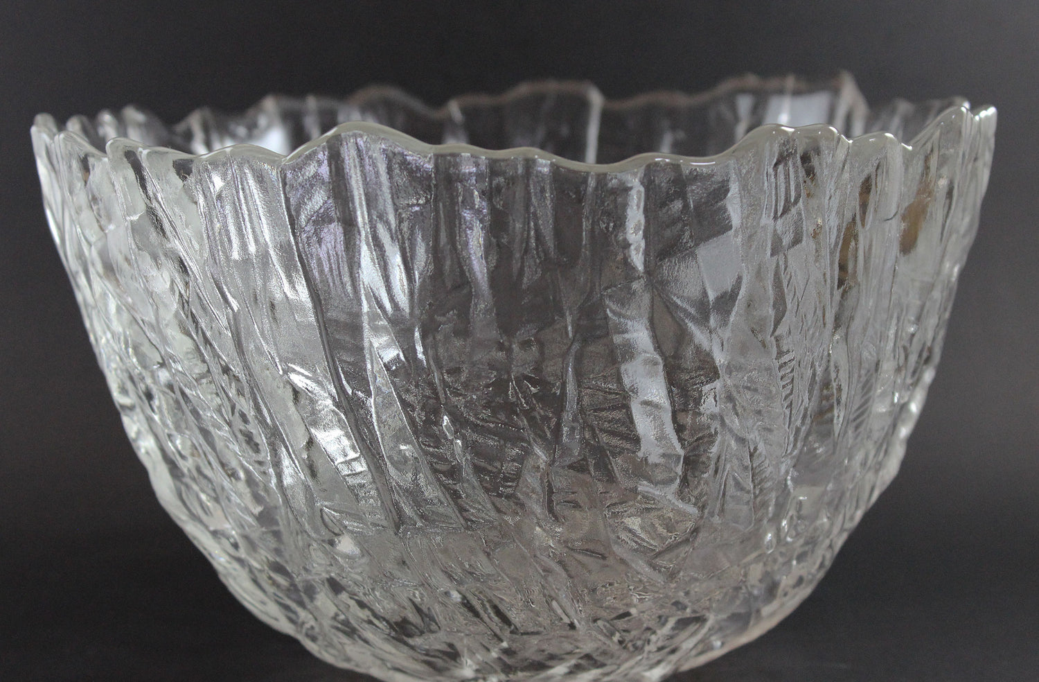Walther Glas, Large Ice Effect Crystal Bowl