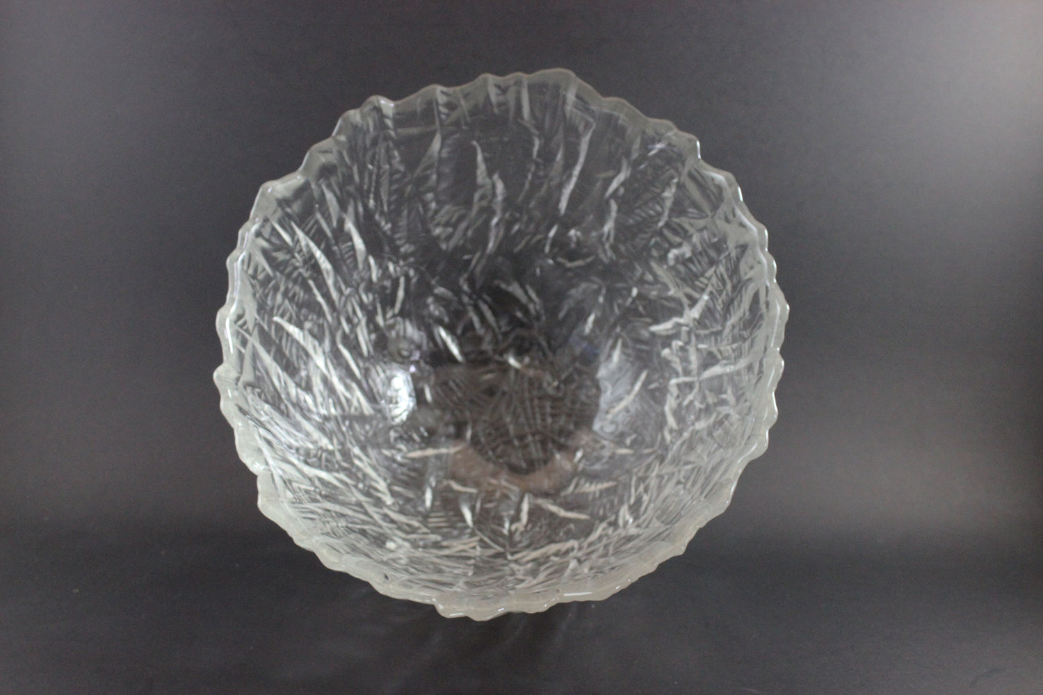 Walther Glas, Large Ice Effect Crystal Bowl