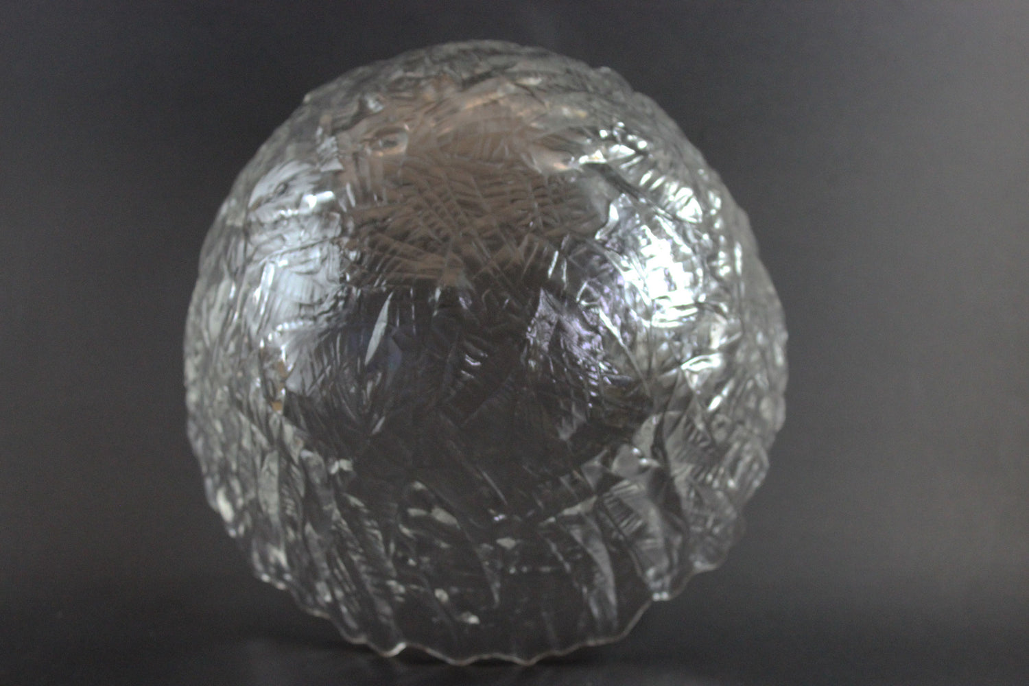 Walther Glas, Large Ice Effect Crystal Bowl