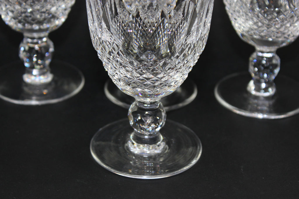 Waterford Crystal Colleen Short Stem Claret Wine Water Glasses 4 3