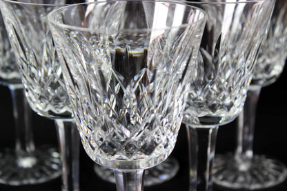 Waterford Crystal, Lismore Pattern, Claret Wine Glasses