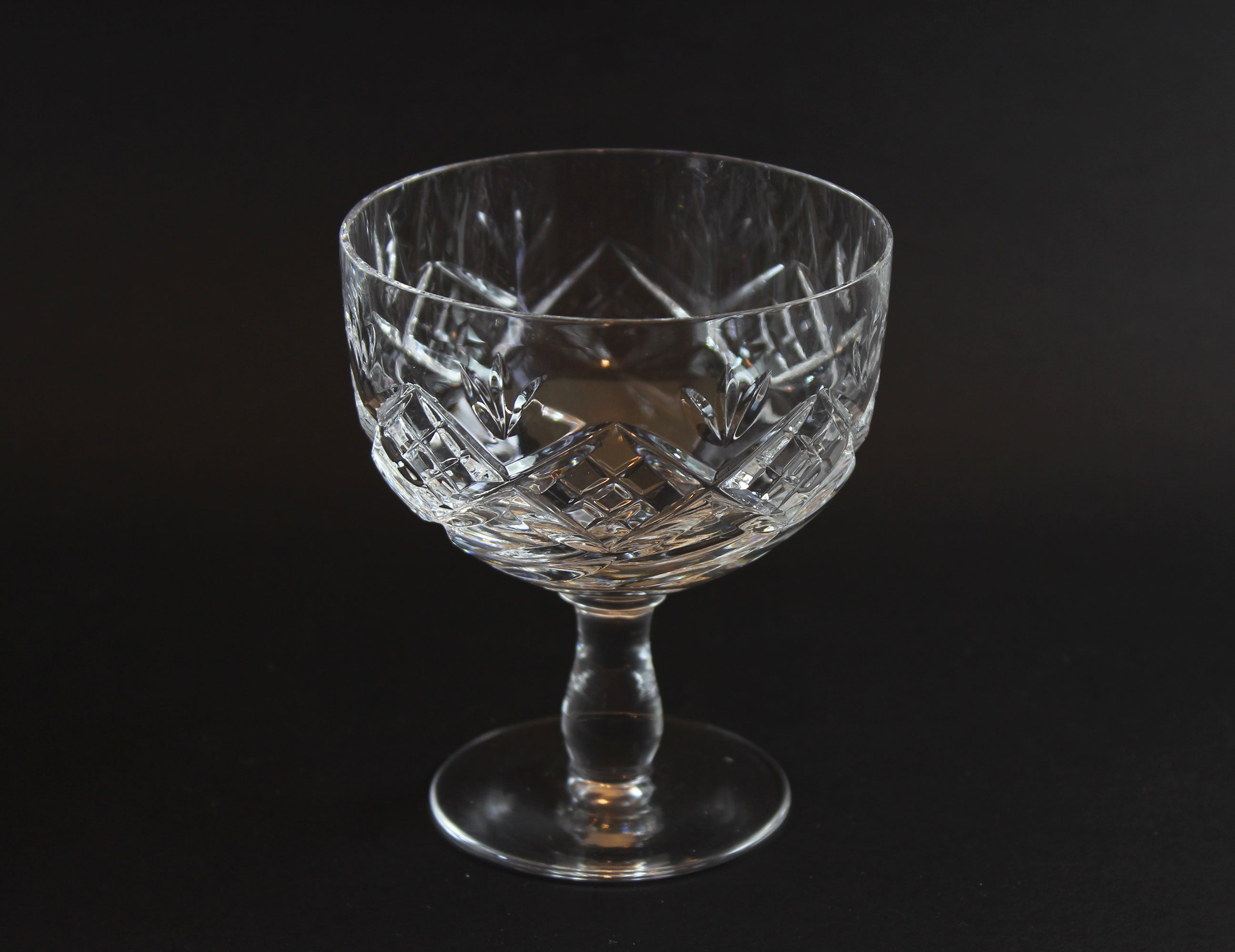 Webb Corbett Crystal, Champagne or Dessert Glasses