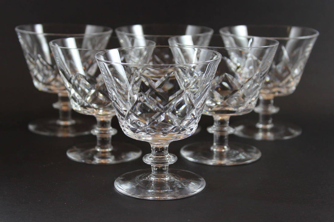 Webb Corbett Crystal, Cocktail Glasses, Pattern Unknown