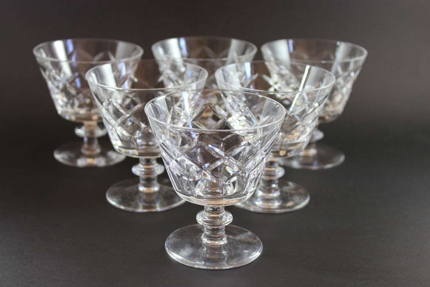 Webb Corbett Crystal, Cocktail Glasses, Unknown Pattern