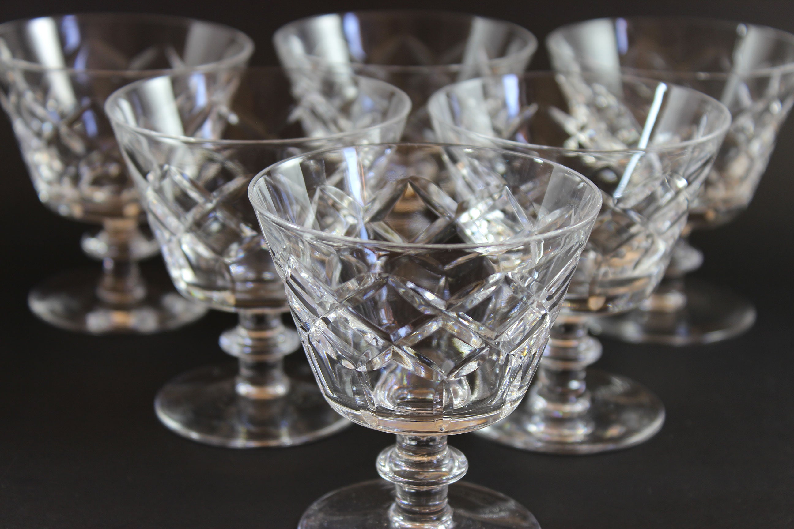 Webb Corbett Crystal, Cocktail Glasses, Unknown Pattern