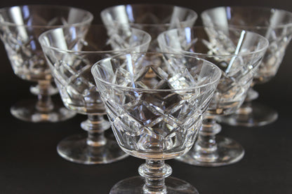 Webb Corbett Crystal, Cocktail Glasses, Unknown Pattern