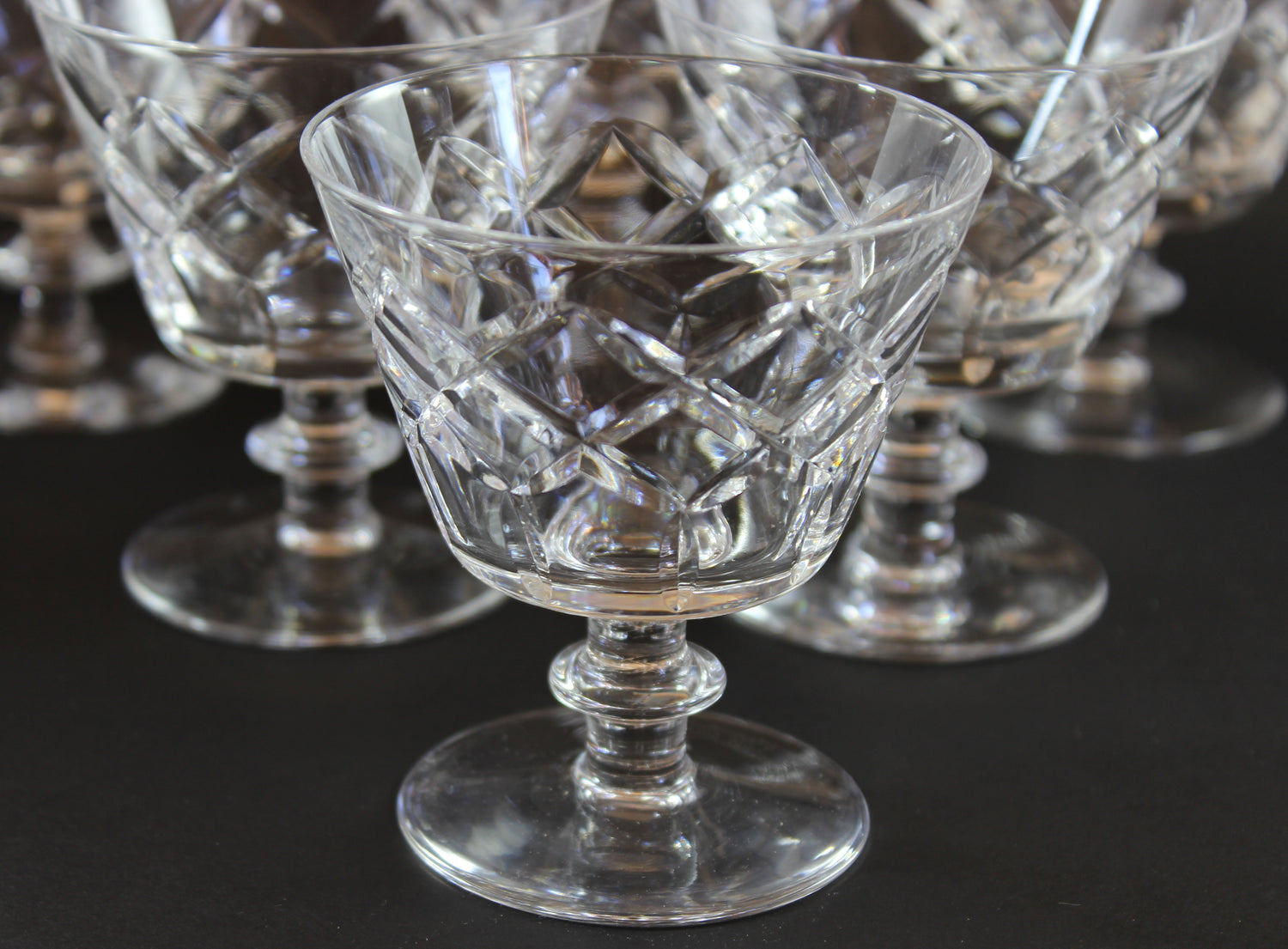 Webb Corbett Crystal, Cocktail Glasses, Unknown Pattern