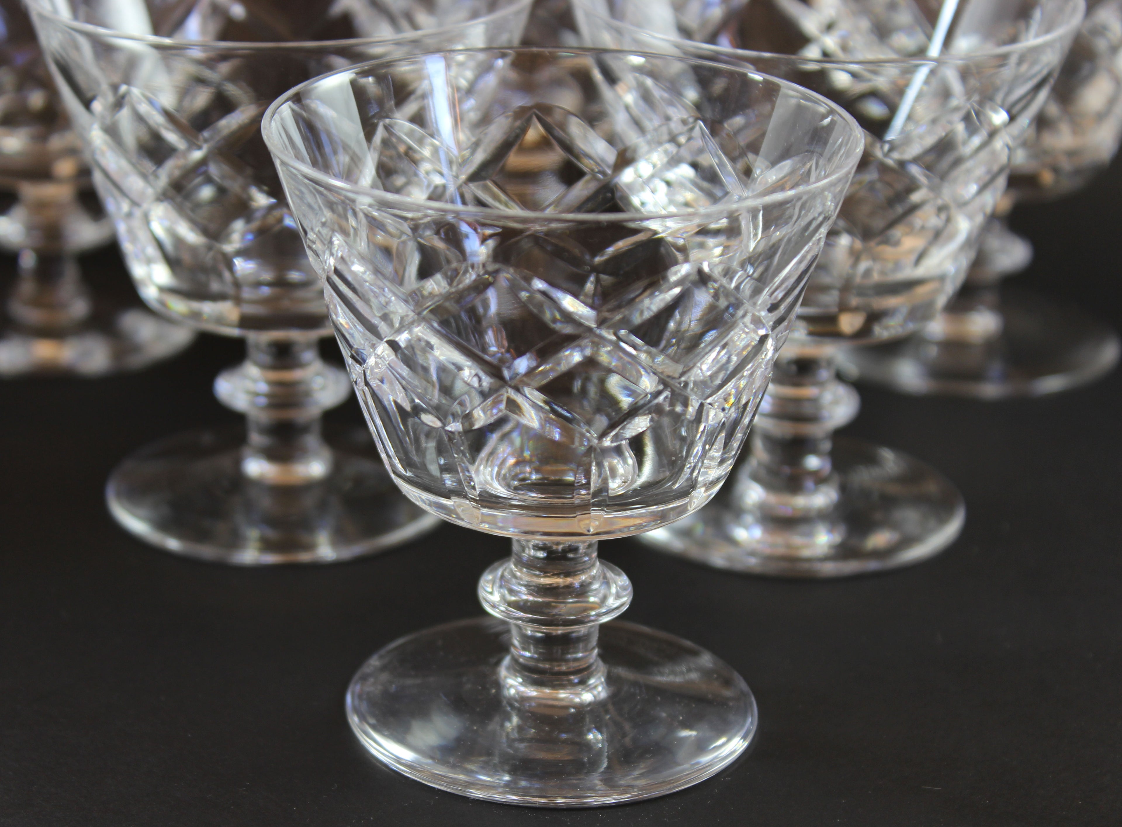 Webb Corbett Crystal, Cocktail Glasses, Unknown Pattern