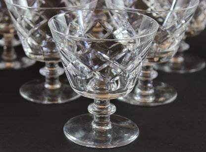 Webb Corbett Crystal, Cocktail Glasses, Unknown Pattern