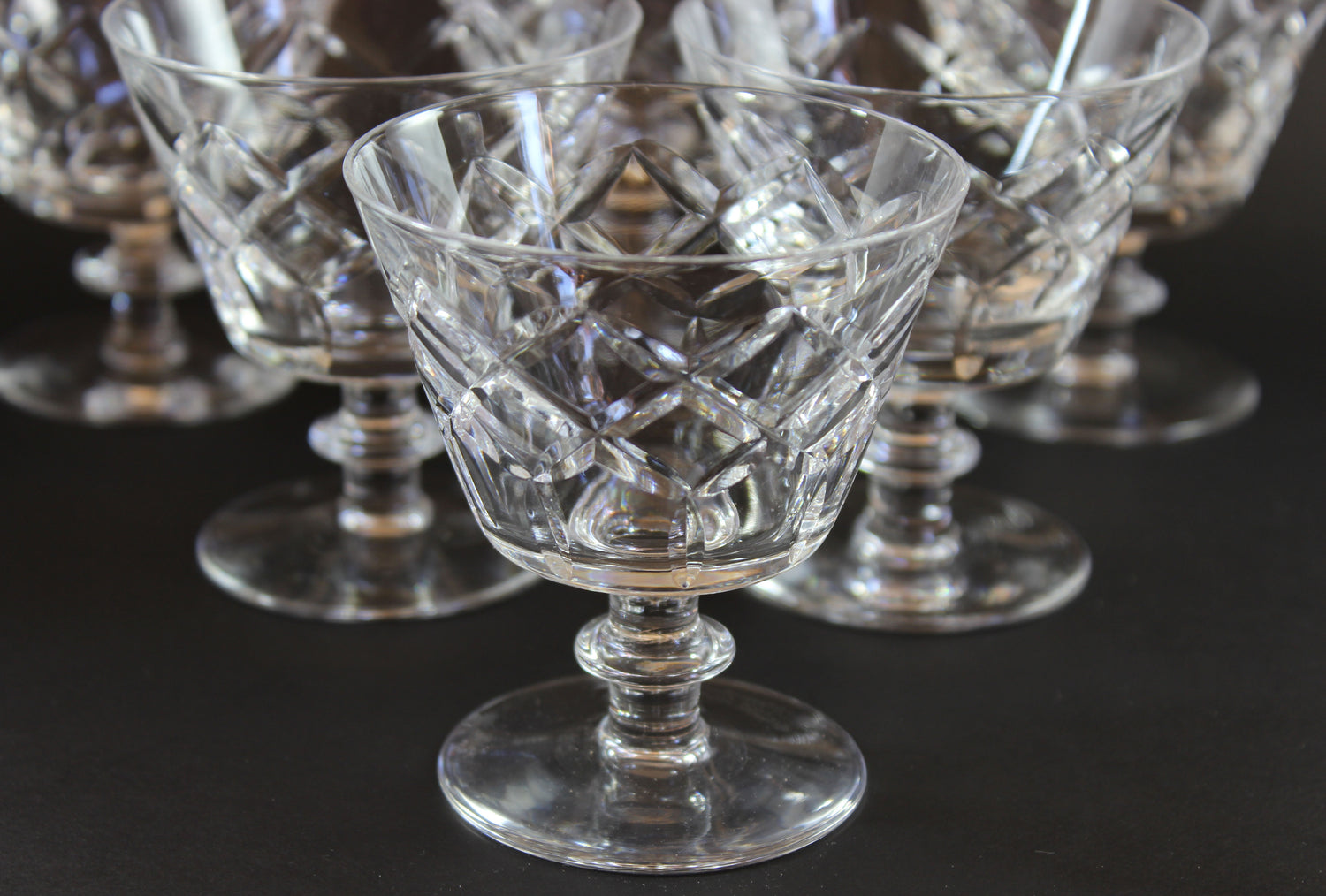 Webb Corbett Crystal, Cocktail Glasses, Unknown Pattern