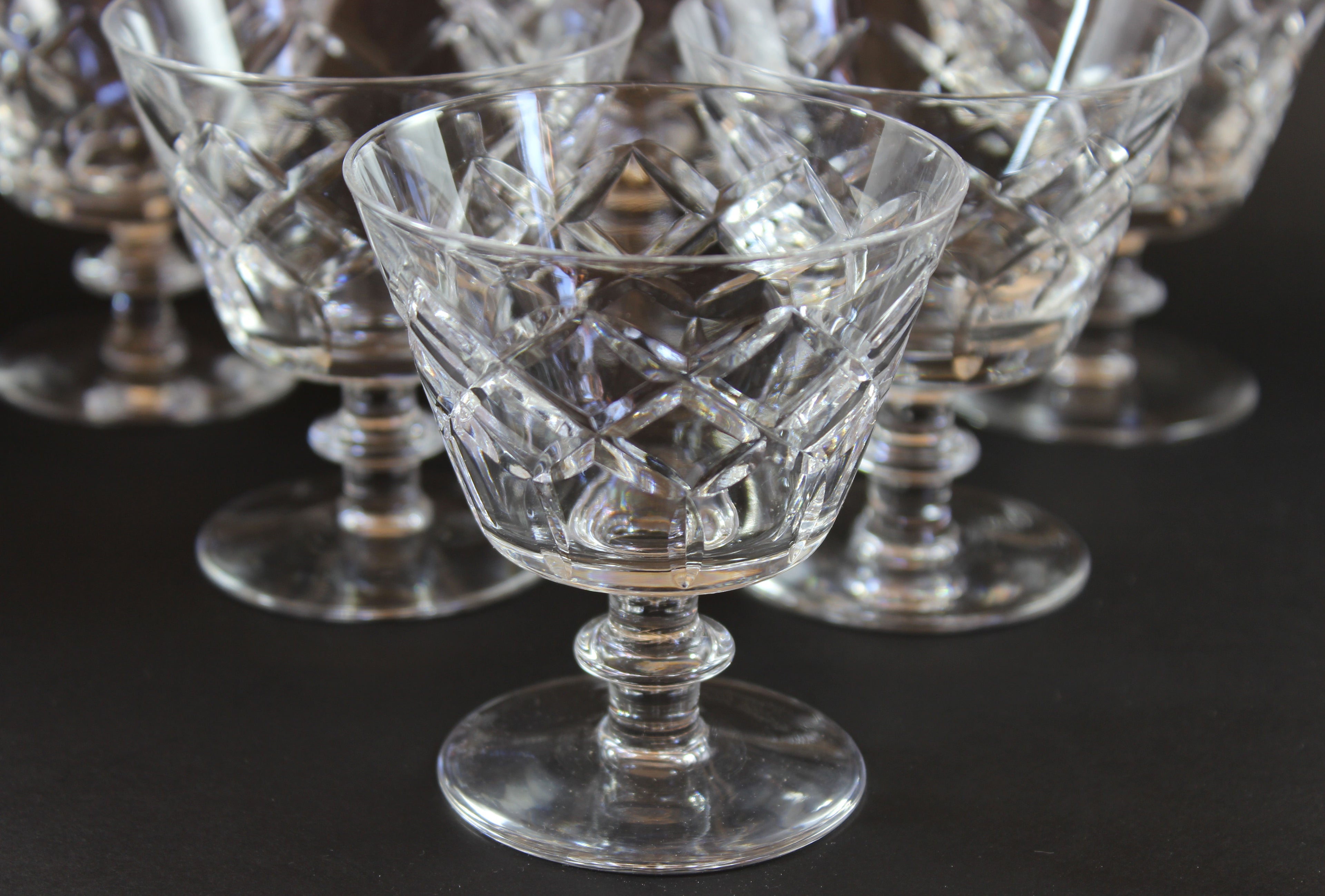Webb Corbett Crystal, Cocktail Glasses, Unknown Pattern