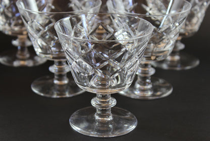 Webb Corbett Crystal, Cocktail Glasses, Unknown Pattern