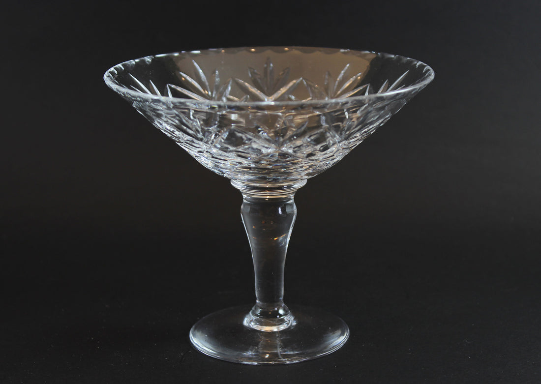 Webb Corbett Crystal, Compote Dish, Georgian Pattern