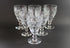 Webb Corbett Crystal, Claret Wine Glasses, Georgian Pattern
