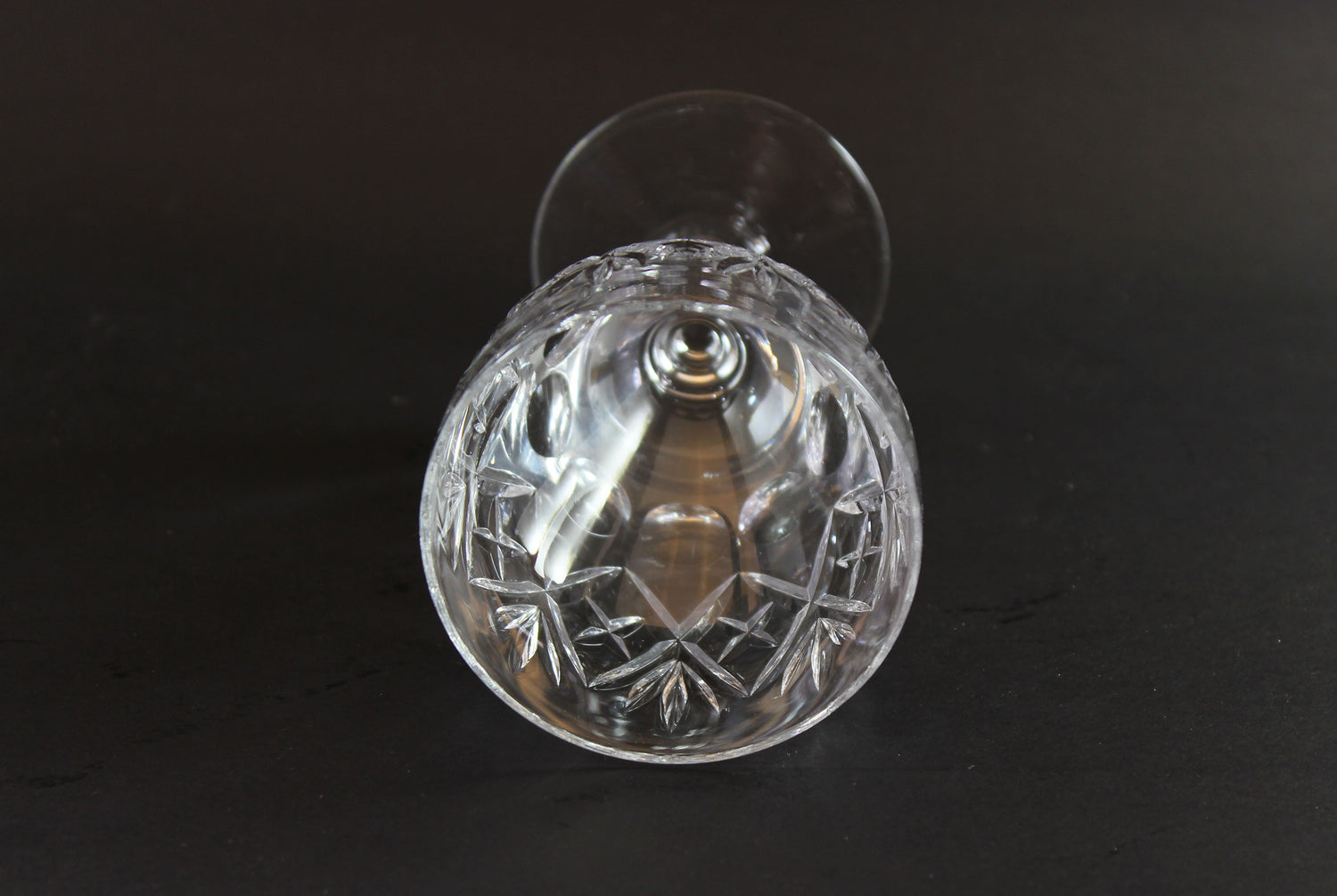 Webb Corbett Crystal, Claret Wine Glasses, Georgian Pattern