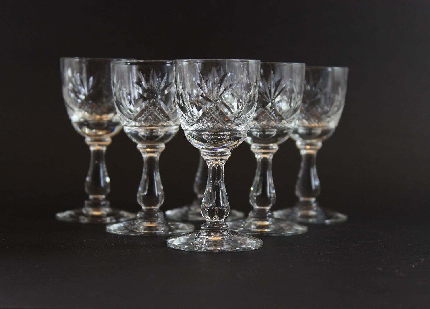 Webb Corbett Crystal, Liqueur Glasses