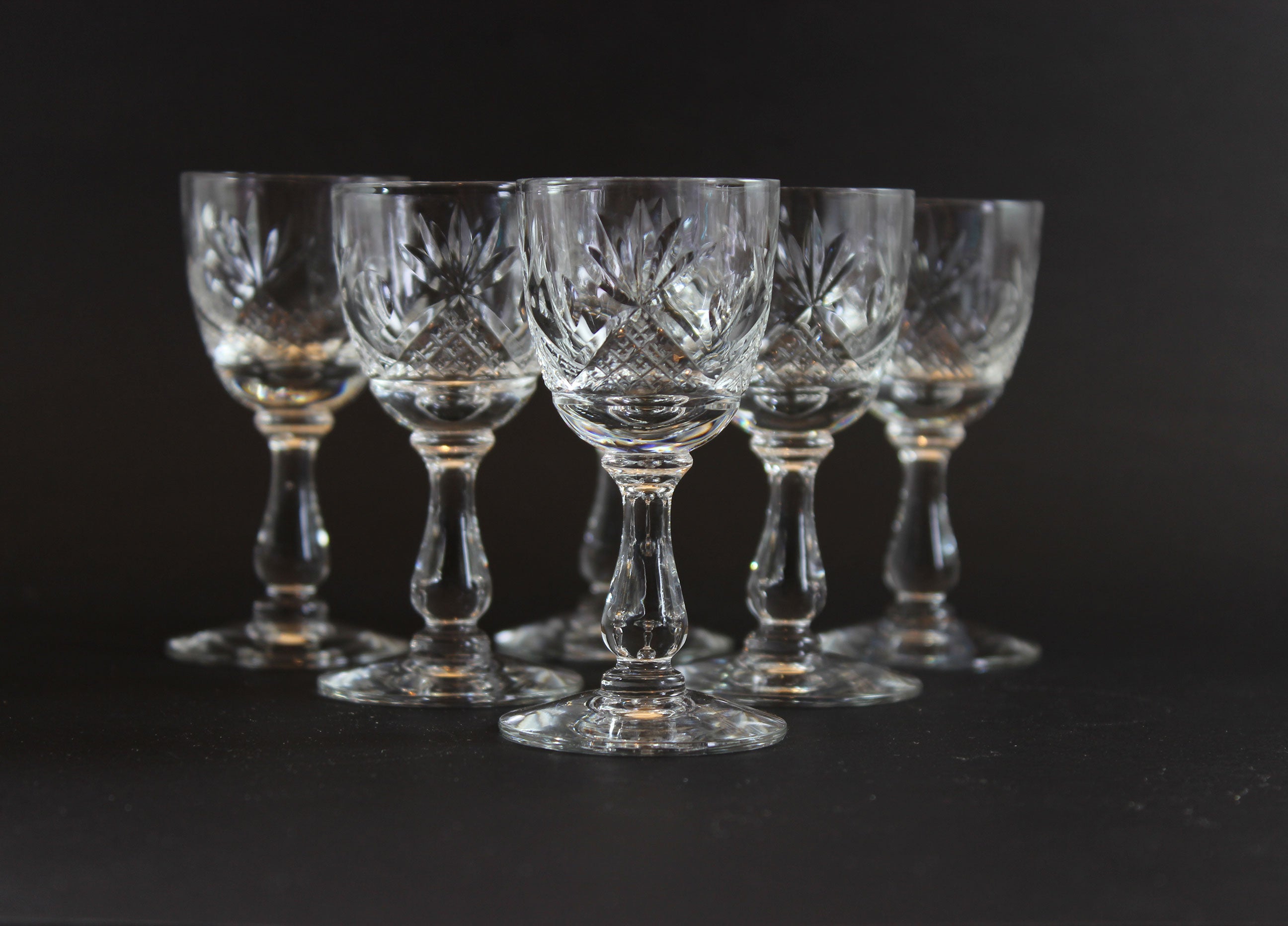 Webb Corbett Crystal, Liqueur Glasses