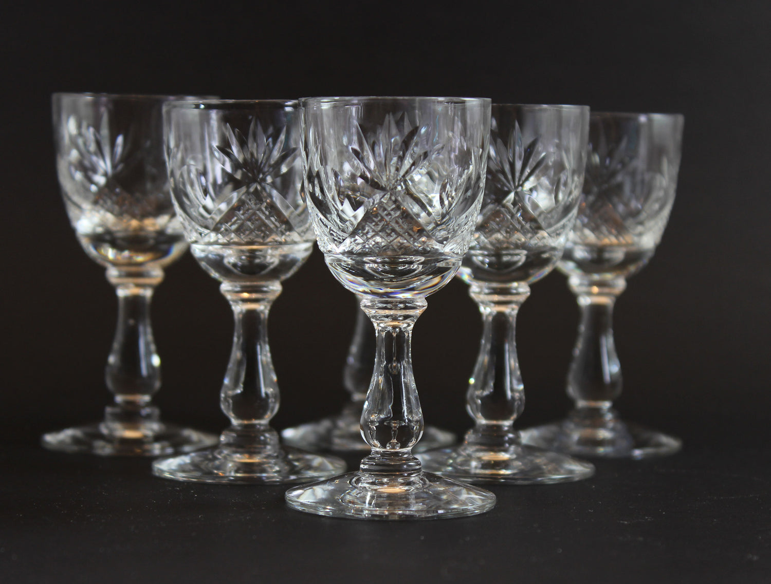 Webb Corbett Crystal, Liqueur Glasses