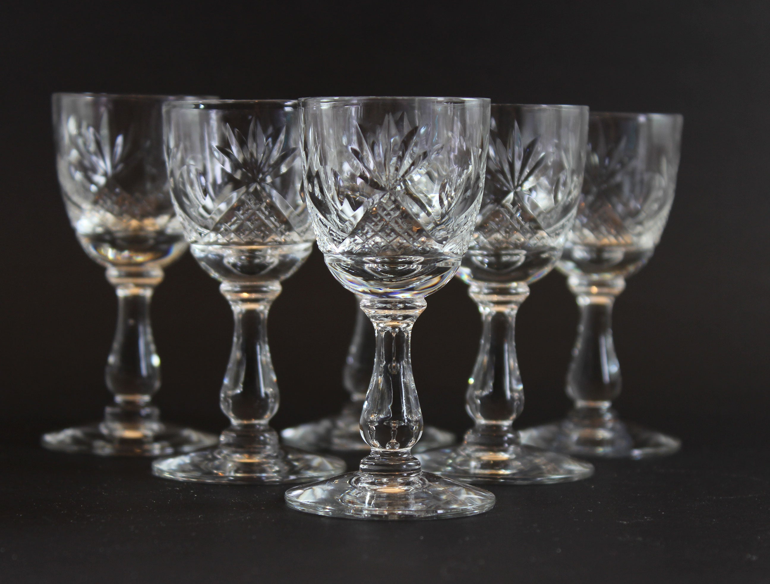 Webb Corbett Crystal, Liqueur Glasses