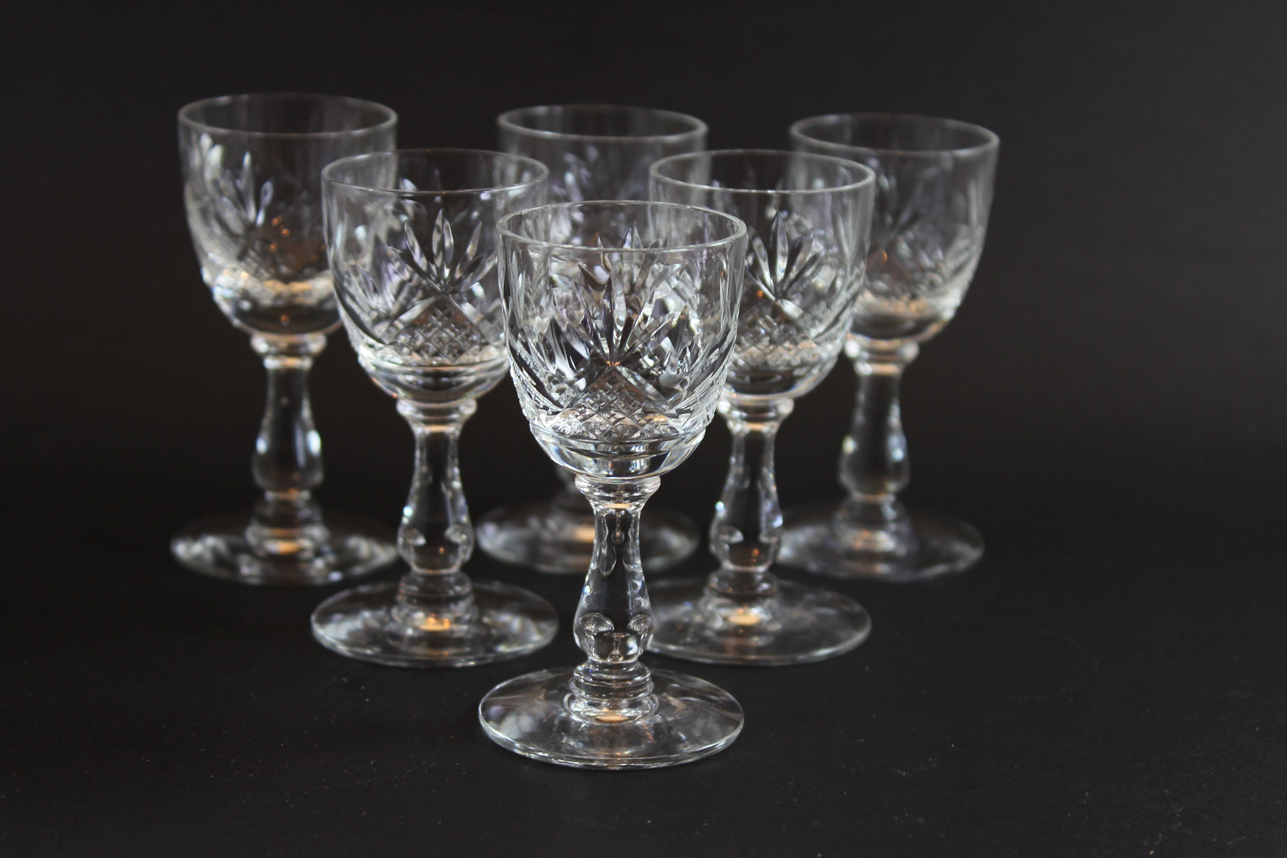 Webb Corbett Crystal, Liqueur Glasses