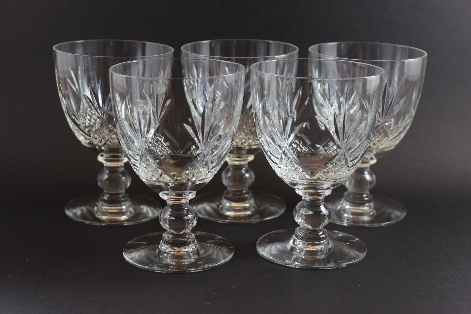 Webb Corbett Crystal, Red Wine Glasses