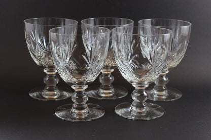 Webb Corbett Crystal, Red Wine Glasses