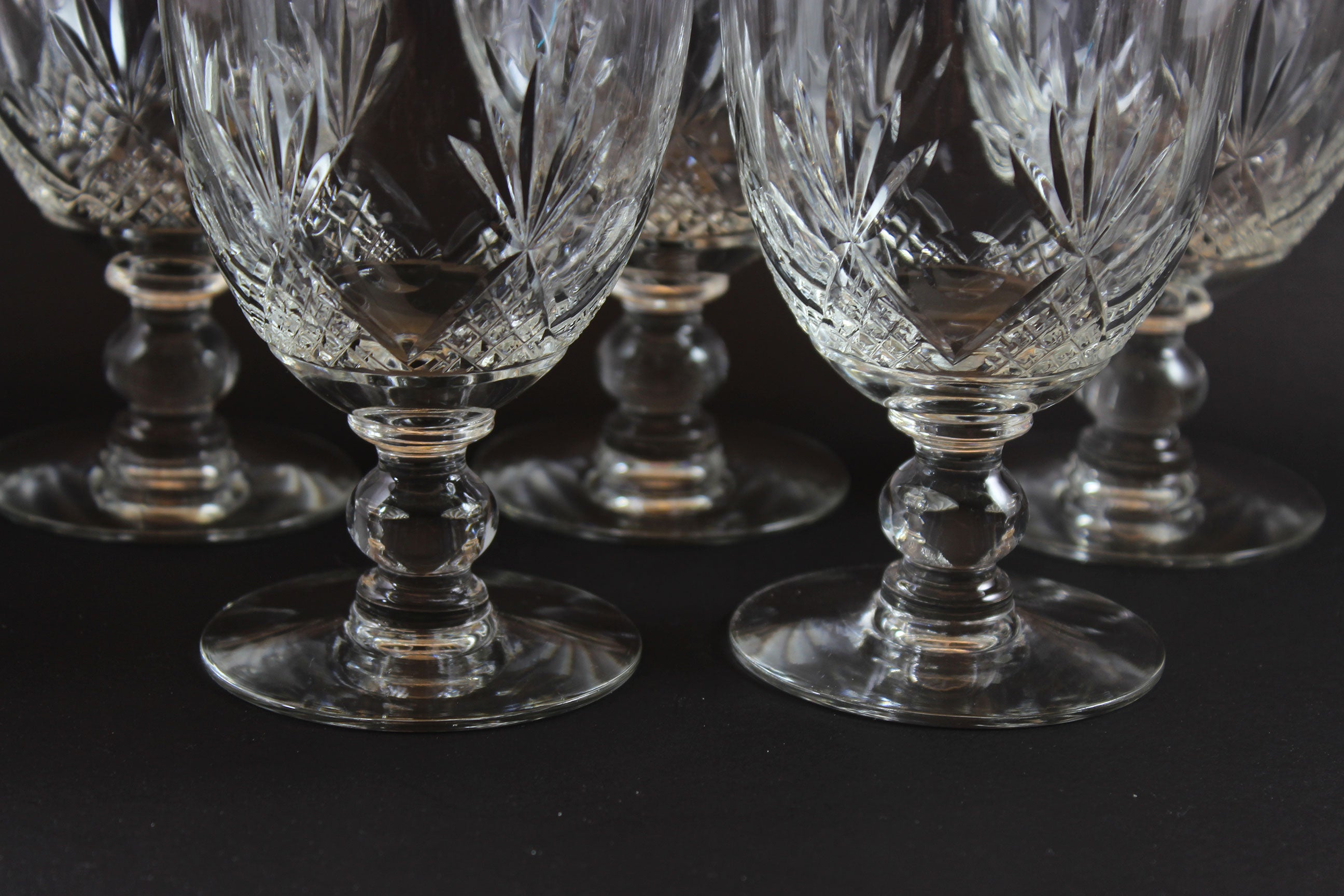Webb Corbett Crystal, Red Wine Glasses