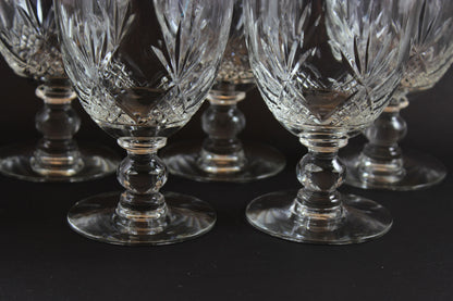 Webb Corbett Crystal, Red Wine Glasses