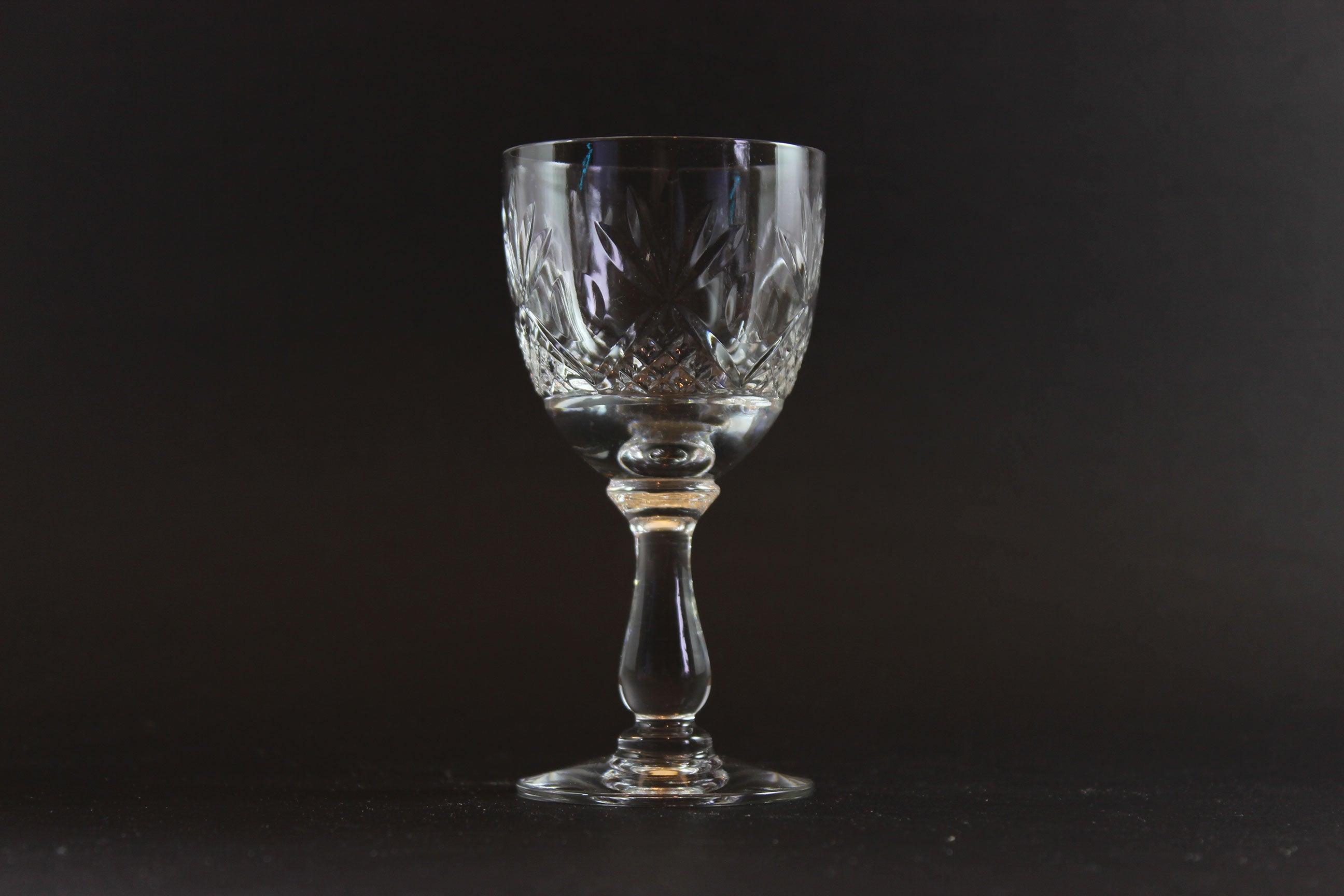 Webb Corbett Crystal, Sherry or Port Glasses, Unknown Pattern