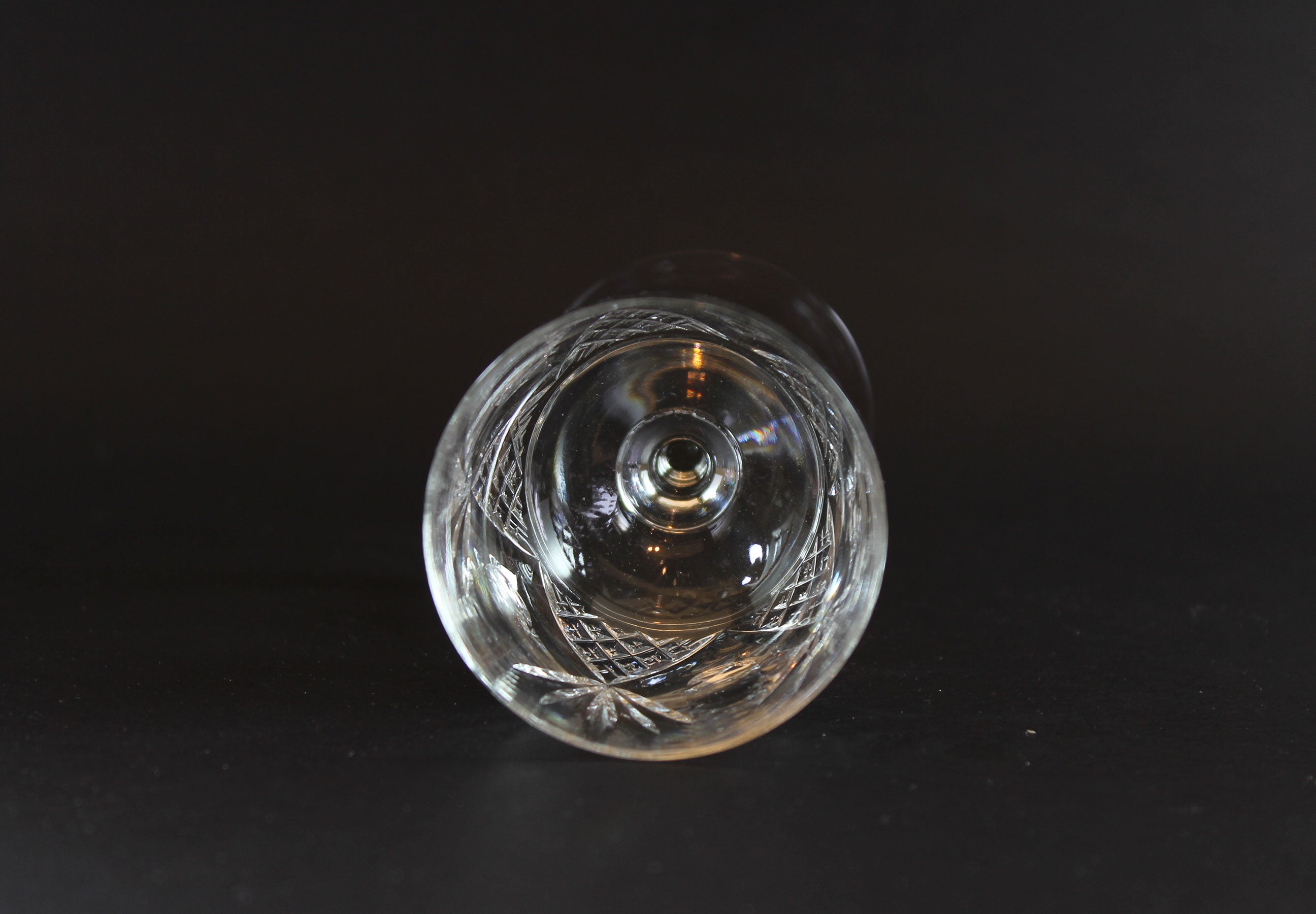 Webb Corbett Crystal, Sherry or Port Glasses, Unknown Pattern