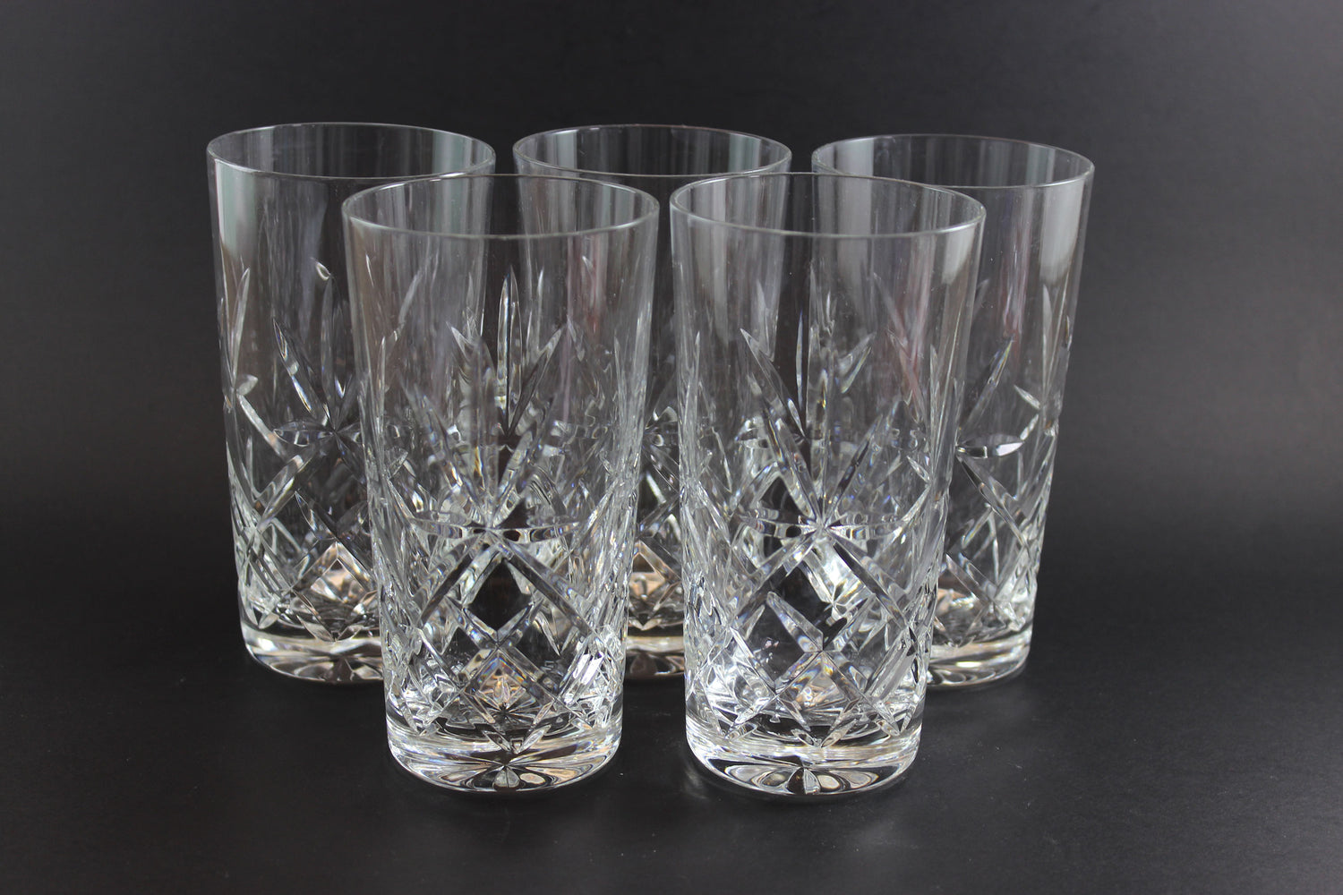 Large Cut Crystal Tumblers