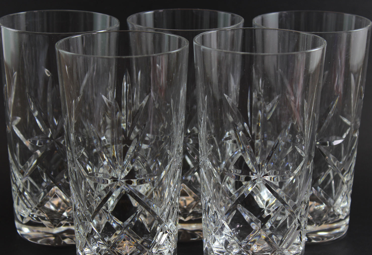 Large Cut Crystal Tumblers