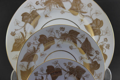 Wedgwood, Golden Ivy Bone China,  7 Piece Place Setting
